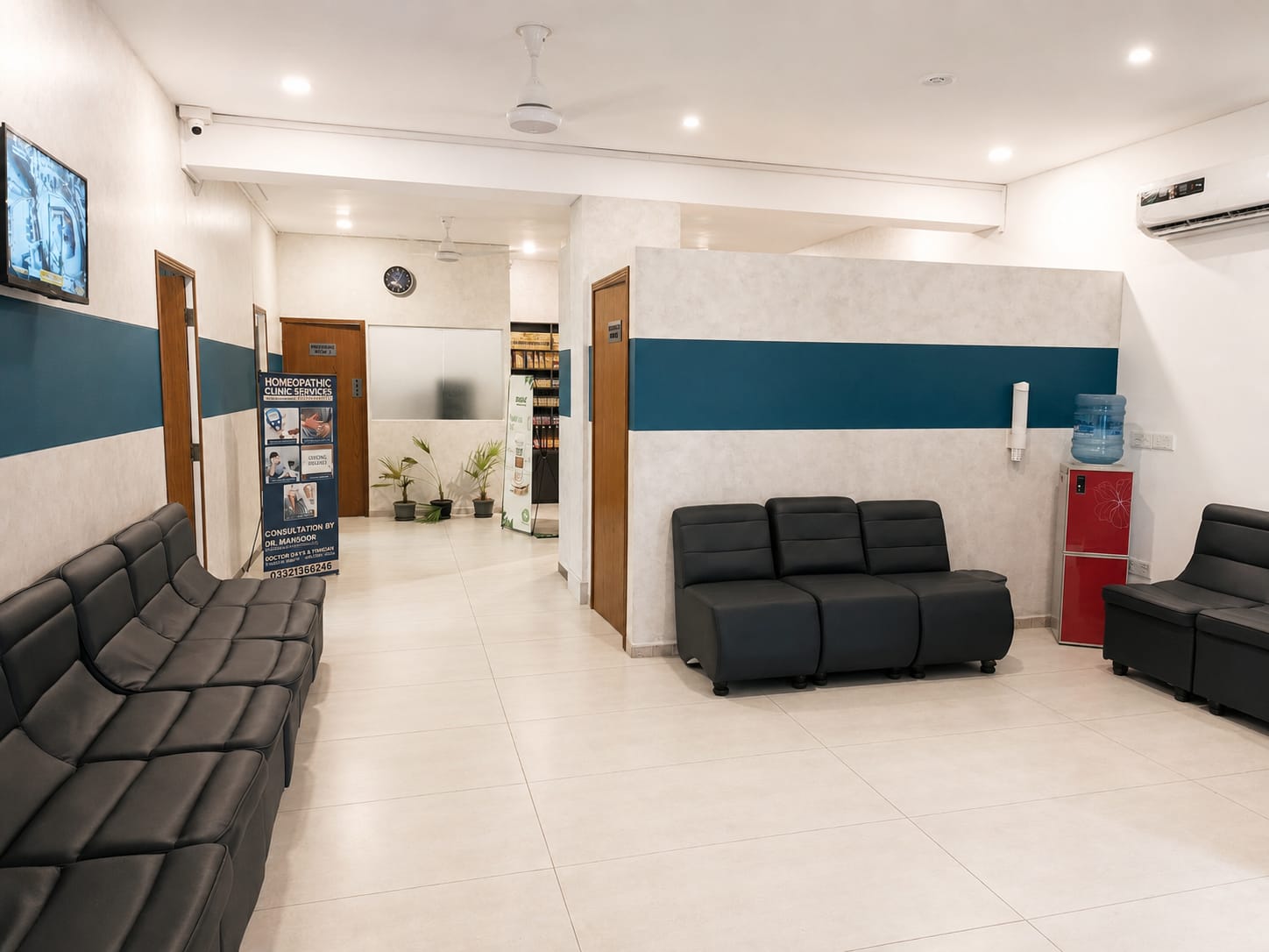 Comfortable waiting area at UG Healing Center